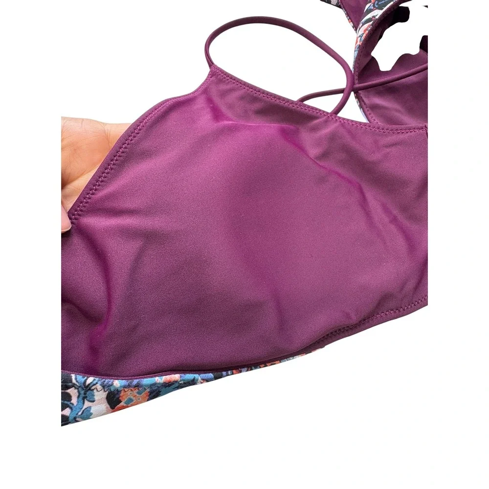 Athleta Marrakesh Twister Bikini Set Boho Geo Print Swim Suit Beach‎ Resort XL